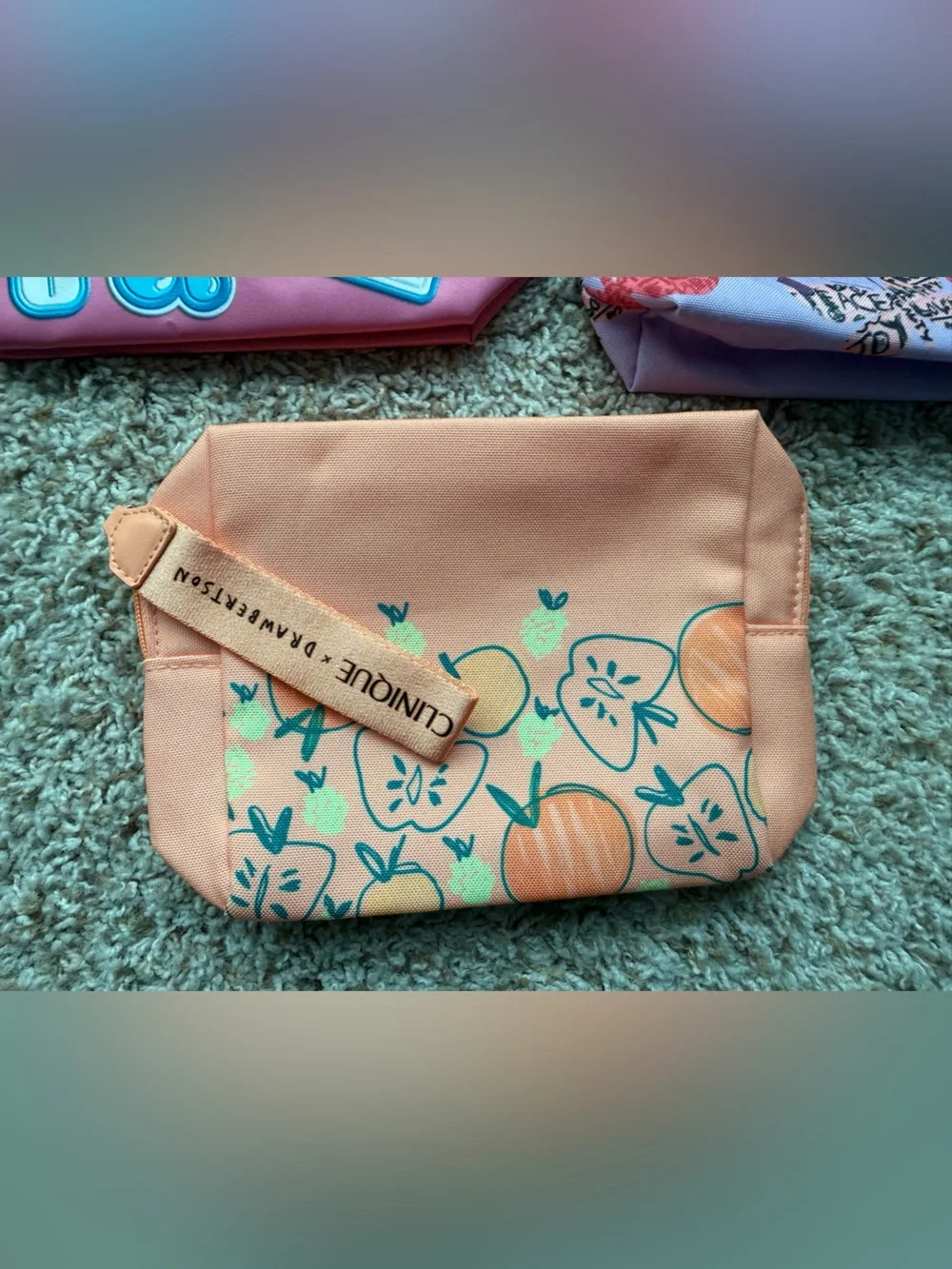 Clinique Pink, Peach & Lilac Cosmetic Pouch Trio